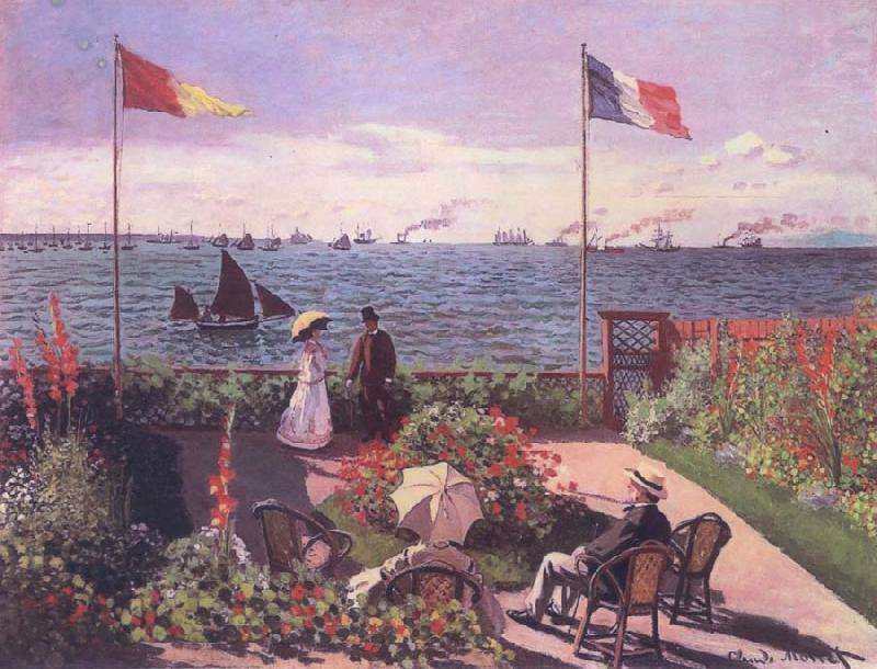 Claude Monet Terrace at Sainte-Adresse oil painting picture
